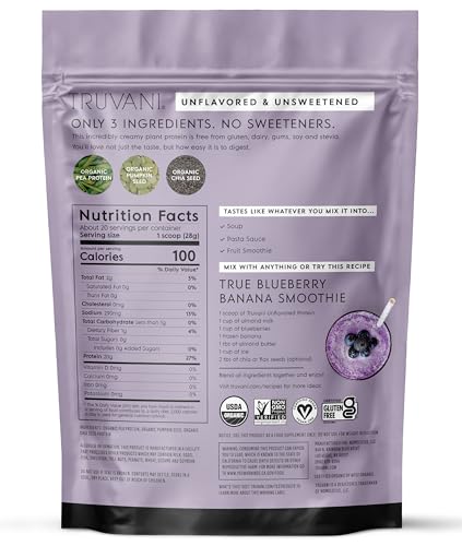 Organic Plant Based Protein Powder (20 Ounce)