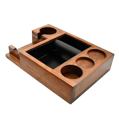 13.4'' Large Espresso Knock Box and Tamping Station