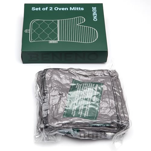 Heat Resistant 500°F Kitchen Oven Mitts 2 (2 Count)