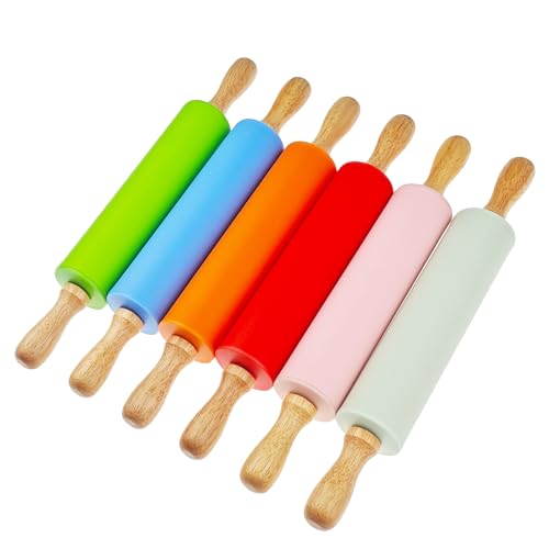 6 Pack Small Rolling Pin for Kids