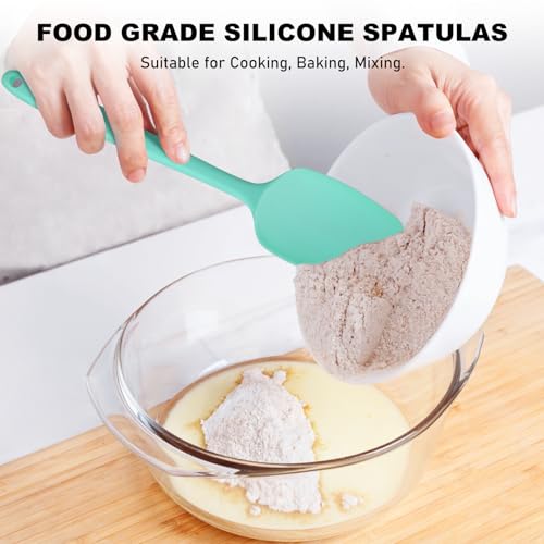 6 Pieces Silicone Spatula Set with Silicone Brush (6 Count)