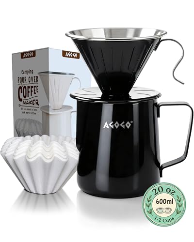 Stainless Pour Over Coffee Maker Set