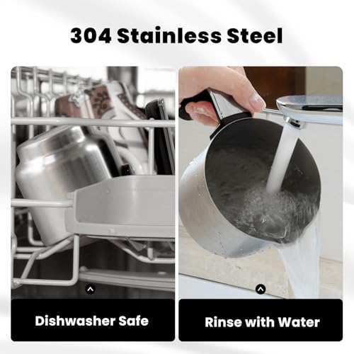 Milk Frother Warmer 3in1 Electric Milk Steamer Stainless Steel Foam Maker