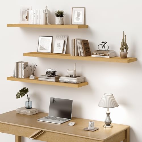10x10 Inches Floating Shelves Wall Mounted Set of 2 (2 Count)