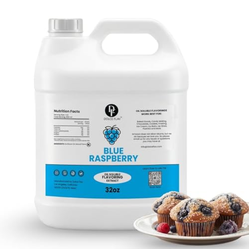 Blue Raspberry Flavoring Oil 32 oz (32 Fl Oz)