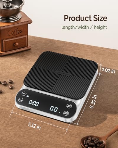 S3 Pour Over Coffee Scale with Timer