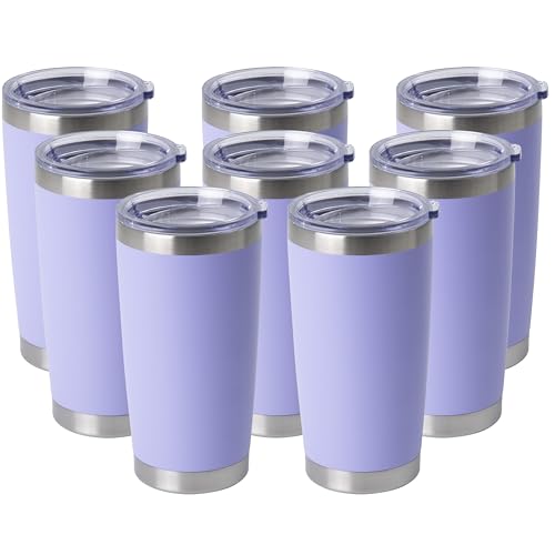 20oz Stainless Steel Tumblers Bulk (8 Count)