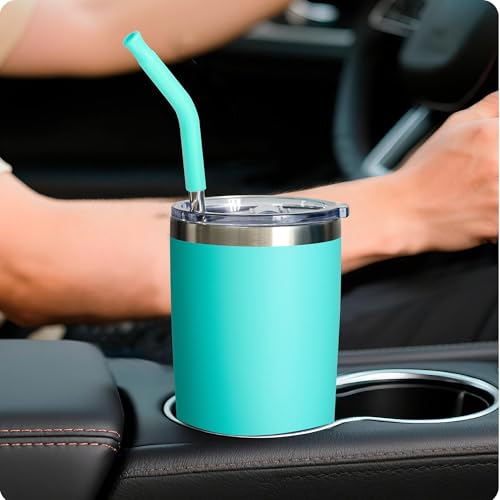 Metal Straws with Silicone Tip for 20 oz YETI Tumbler (4 Count)