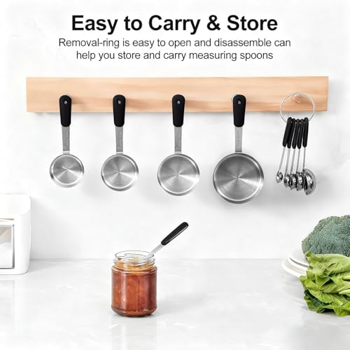 Measuring Cups and Spoons Set Stainless Steel 10 Piece for Cooking and Baking (10 Count)