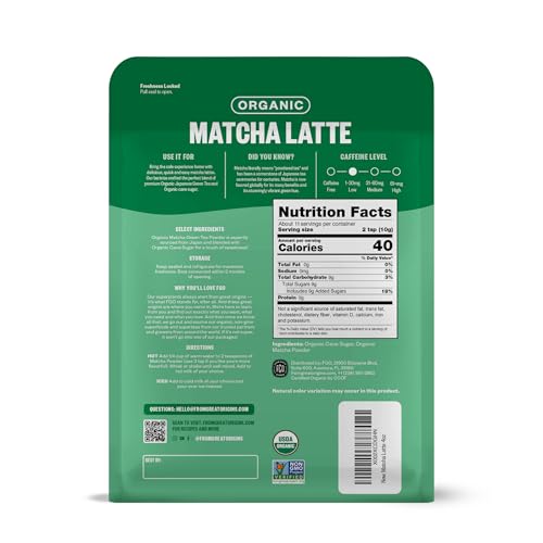 Organic Matcha Latte Powder (4 Ounce)