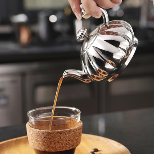 Stainless Steel Teapot with Removable Infuser (12 Ounce)