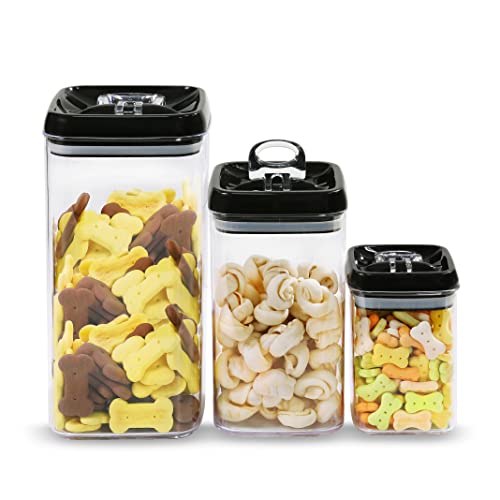Flip Tite Acrylic Food Storage Container with Lid 6” XL Air Tight Ring Seal Flip Lock (3 Count)
