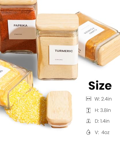 Glass Storage Jars with Bamboo Lid