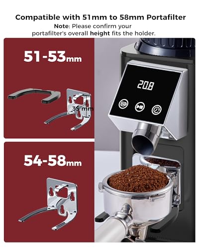 G1 40mm Conical Burr Coffee Grinder with 48 Grind Settings