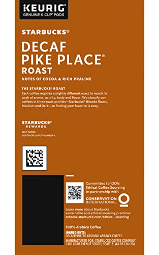Decaf Pike Place Roast K Cups (72 Count)