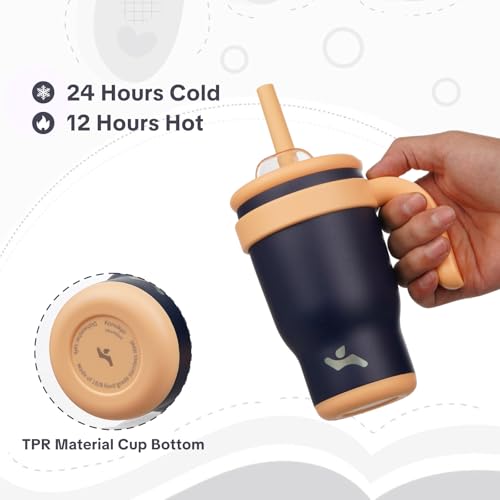 14 oz Tumbler with Handle and Straw