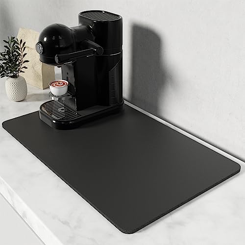 Coffee Mat 12" x 19" Coffee Bar Mats for Espresso Machine Station Accessories and Organizer