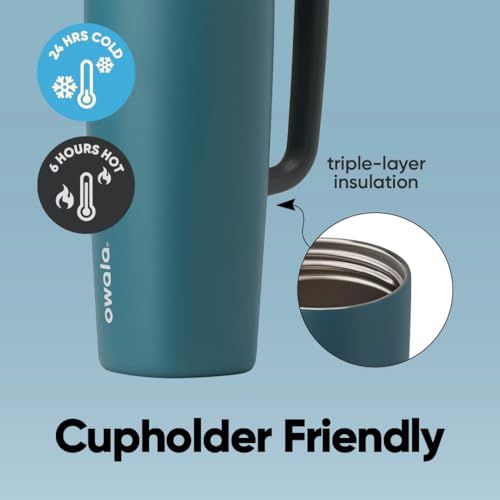SmoothSip Slider Stainless Steel Insulated Travel Mug with Handle