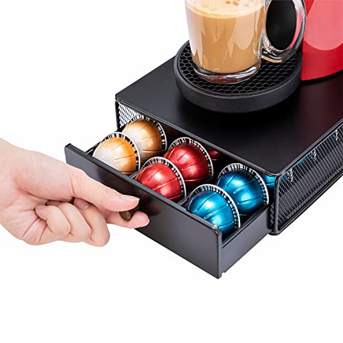 Coffee Pod Drawer Organizer for Nespresso Vertuo