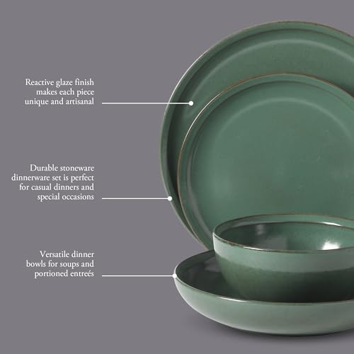 Beckett Stoneware Matte Reactive Glaze 16 Piece