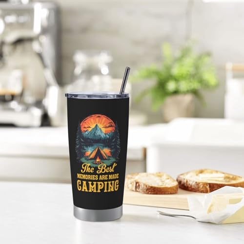 Camping Gifts for Men Women Tumbler 20oz (20 Count)