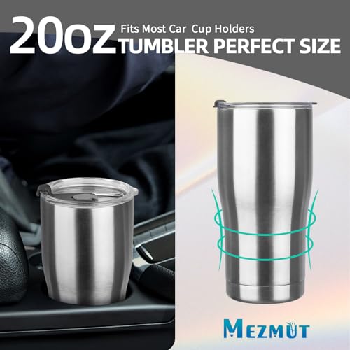 20oz Insulated Tumbler with Lid Straw Travel Coffee Mug Cup