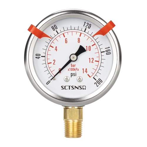 0 to 200 Psi Pressure Gauge