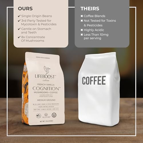 French Vanilla Cognition Mushroom Coffee (12 Ounce)