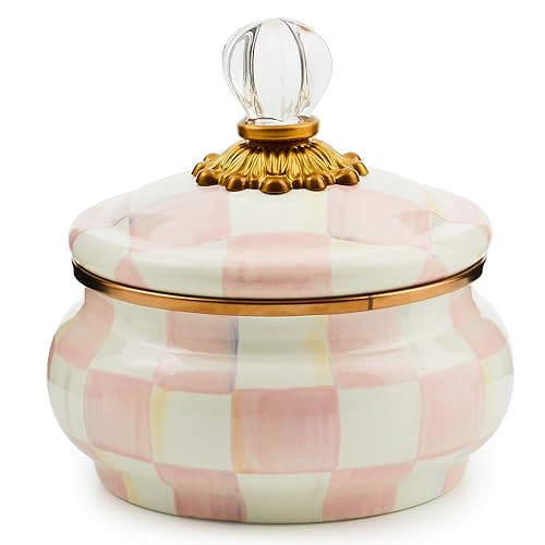 Enamel Squashed Pot