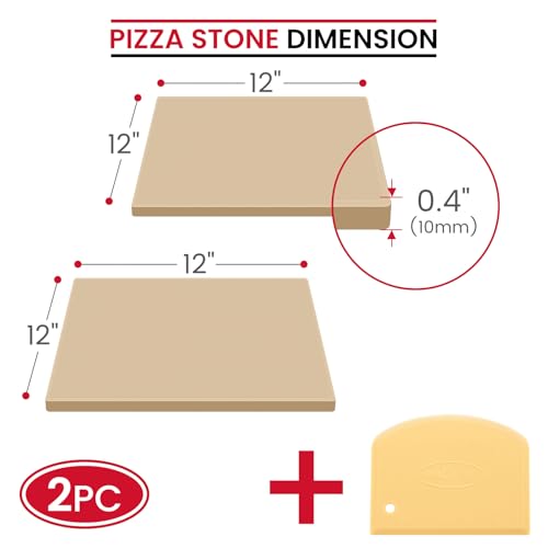 2 PCS Pizza Stones Set (2 Count)