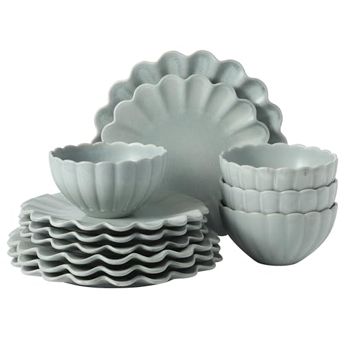 Bistro Fleur Plates and Bowls Sets