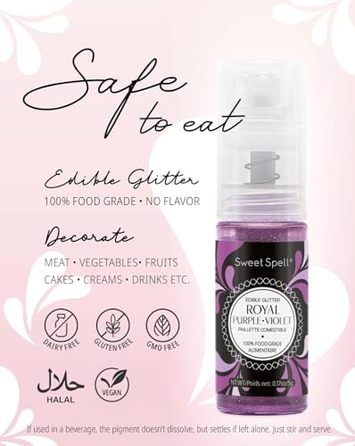 Edible Glitter Spray for Cakes