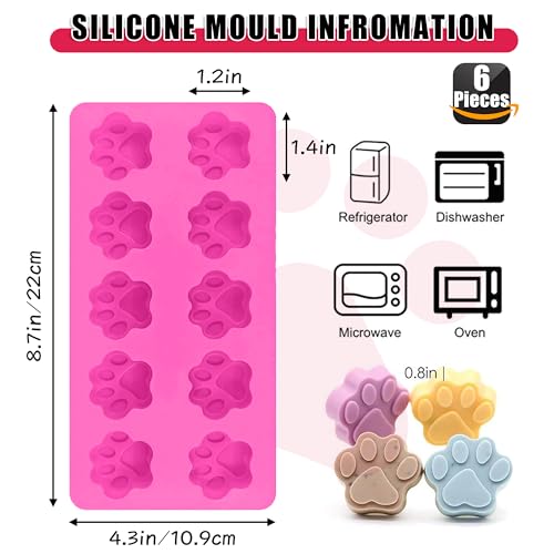 Puppy Dog Paw and Bone Silicone Molds for Baking
