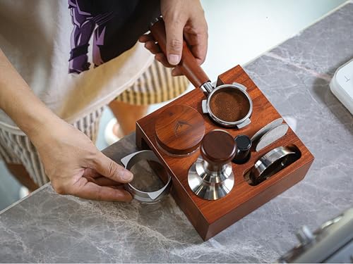 54mm Espresso Tamping Station For Breville Rosewood