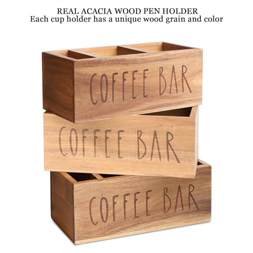 Acacia Wood Station Organizer