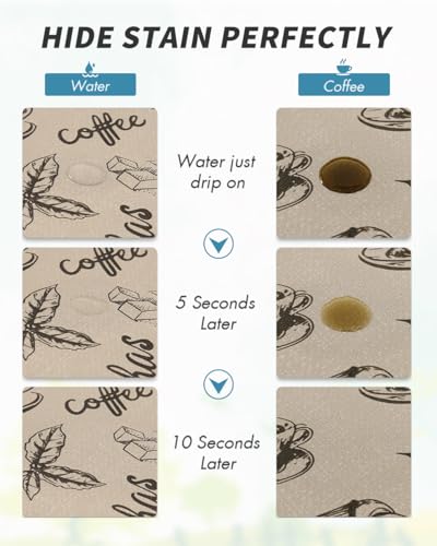 Coffee Mat Hide Stain Rubber Backed Absorbent Dish Drying Mat for Kitchen Counter