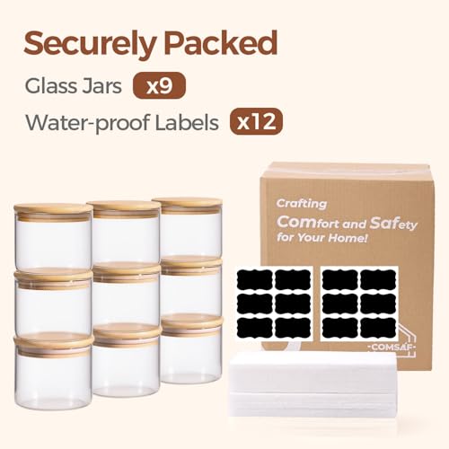 Glass Storage Containers with Lids 0.5 Qt (9 Count)
