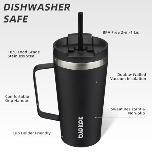 18oz Insulated Tumbler with Handle