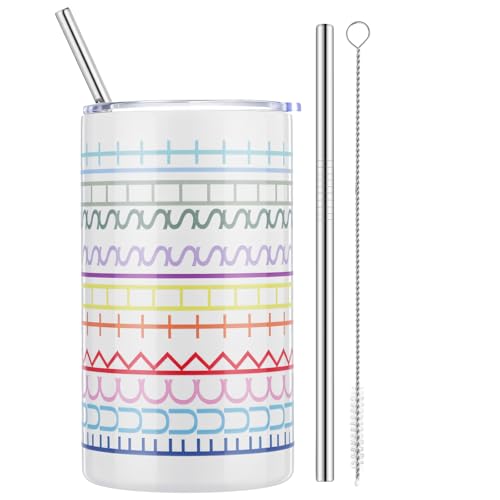 12 oz Hidden Message Tumbler Insulated with Lid Straw