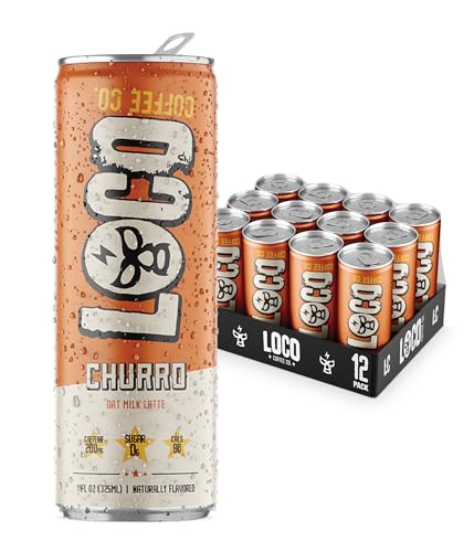 Loco Coffee Churro Latte 11 Ounce Can (132 Fl Oz)