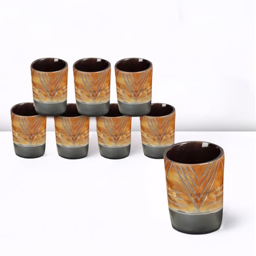 Viking Horn Shot Glasses Set of 8 (8 Count)