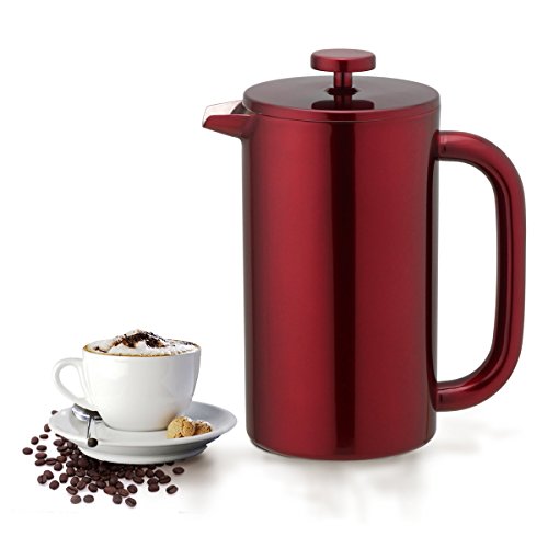 8 Cup Double Wall Insulated Stainless Steel French Coffee Press