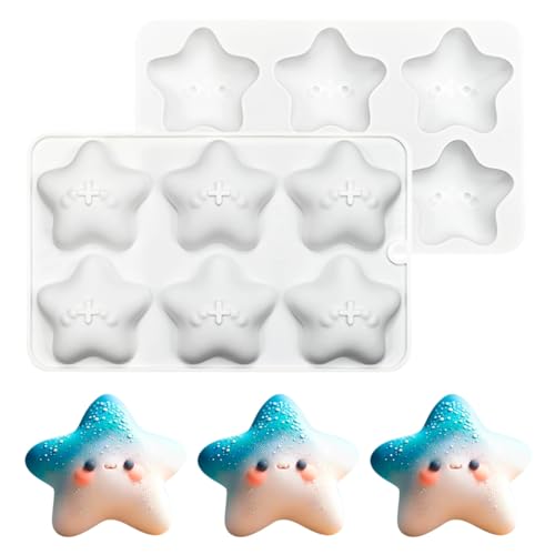 Cute Star Cartoon Shaped Dessert Mousse Molds 3d Silicone Cake Mold Muffin Pan Baking Tools For Cakes Decorating Supplies