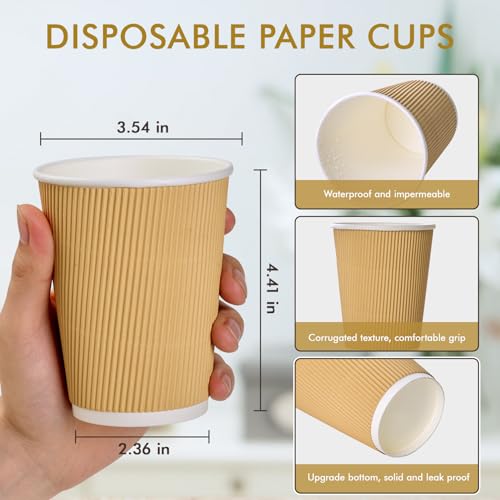 500 Pack 12 oz Coffee Cups (500 Count)