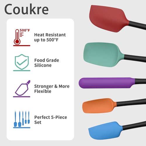 Silicone Spatula Set of 5 (5 Count)