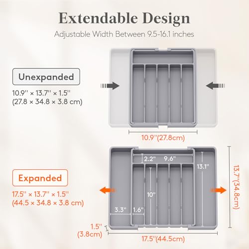 Expandable Silverware Drawer Organizer