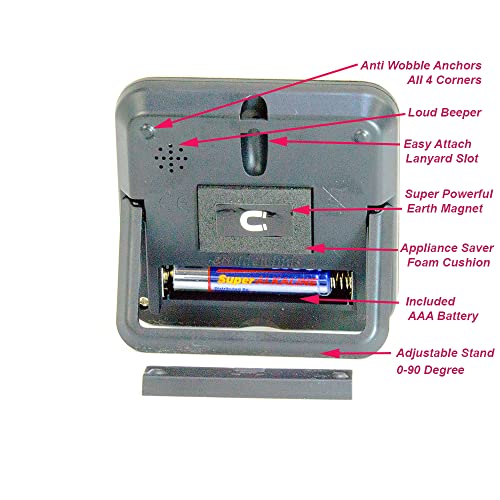 Elegant Digital Kitchen Timer Stainless Steel
