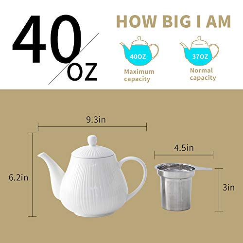 Ceramic Teapot with Infuser