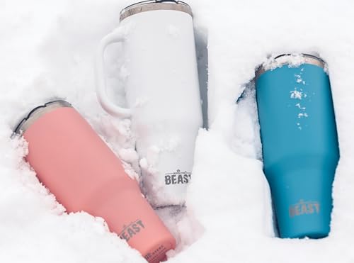 Beast 42 oz Tumbler with Handle Stainless Steel Vacuum Insulated Coffee Ice Cup Double Wall Travel Flask