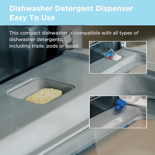 Countertop Dishwasher with 1.59Gal Built